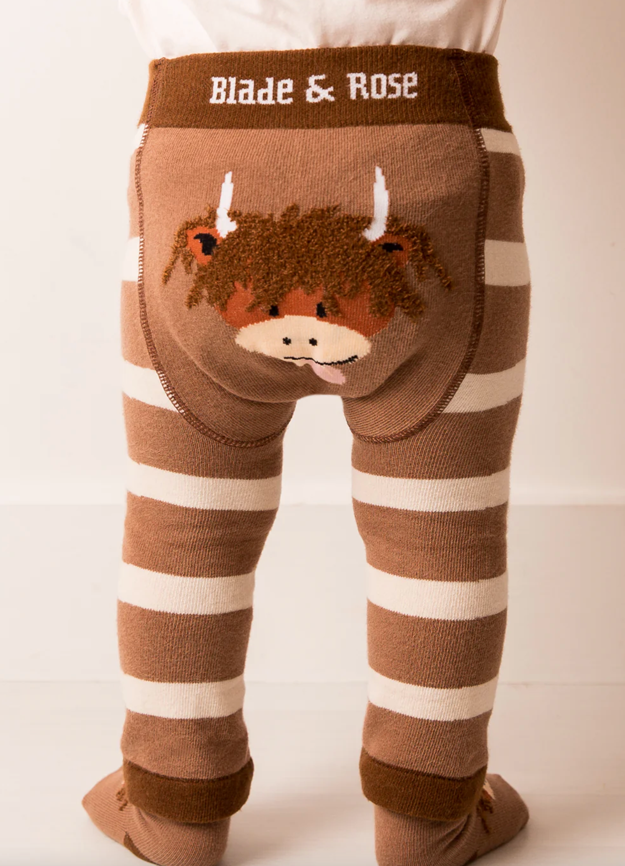 Neutral Highland Cow Leggings
