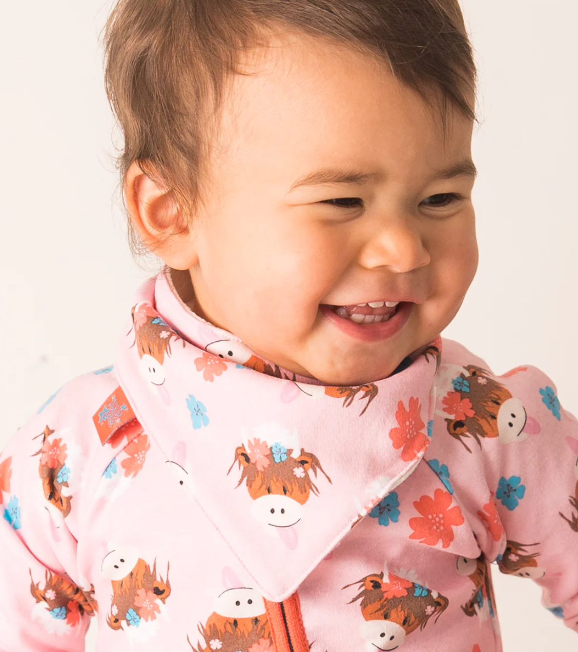 Bonnie Highland Cow Bib