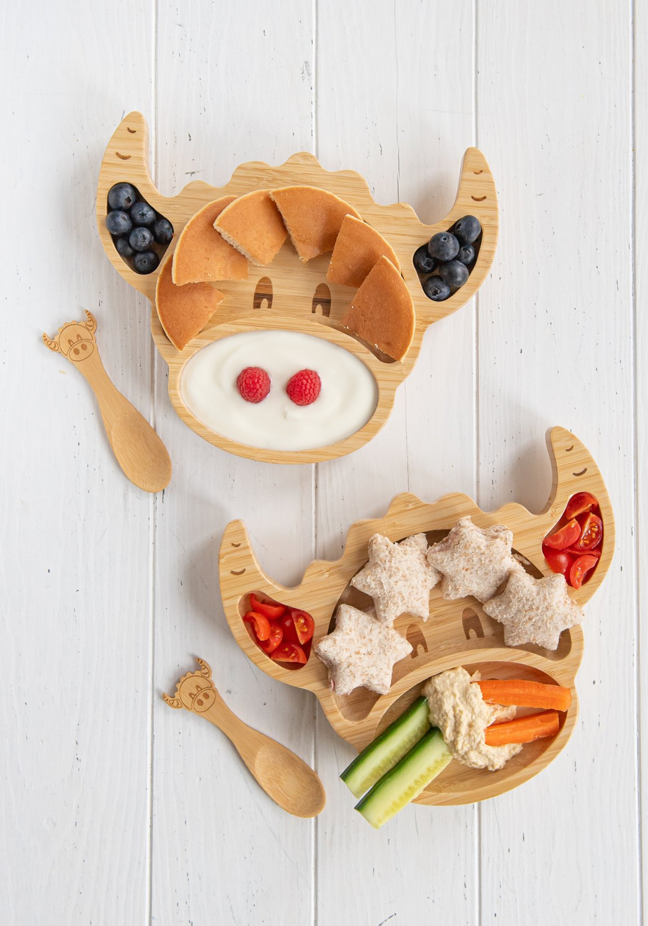 Baby Coo - Highland Cow Bamboo Plate