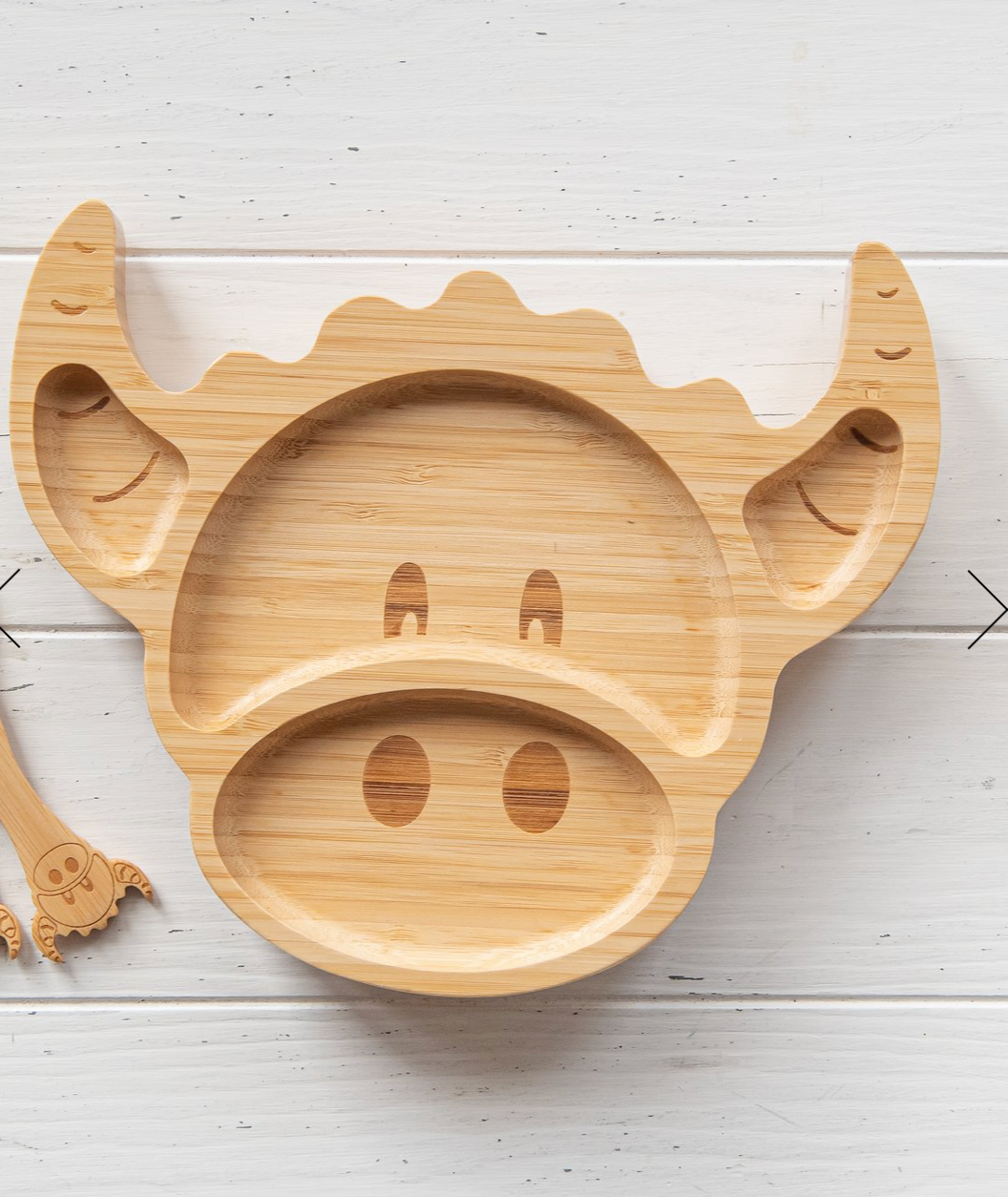 Baby Coo - Highland Cow Bamboo Plate