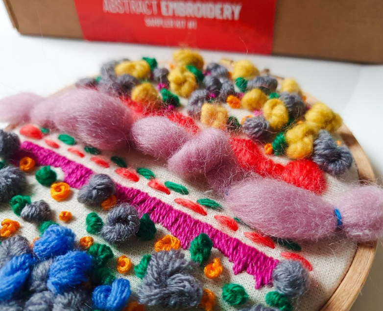 Abstract embroidery kit - Sampler #1