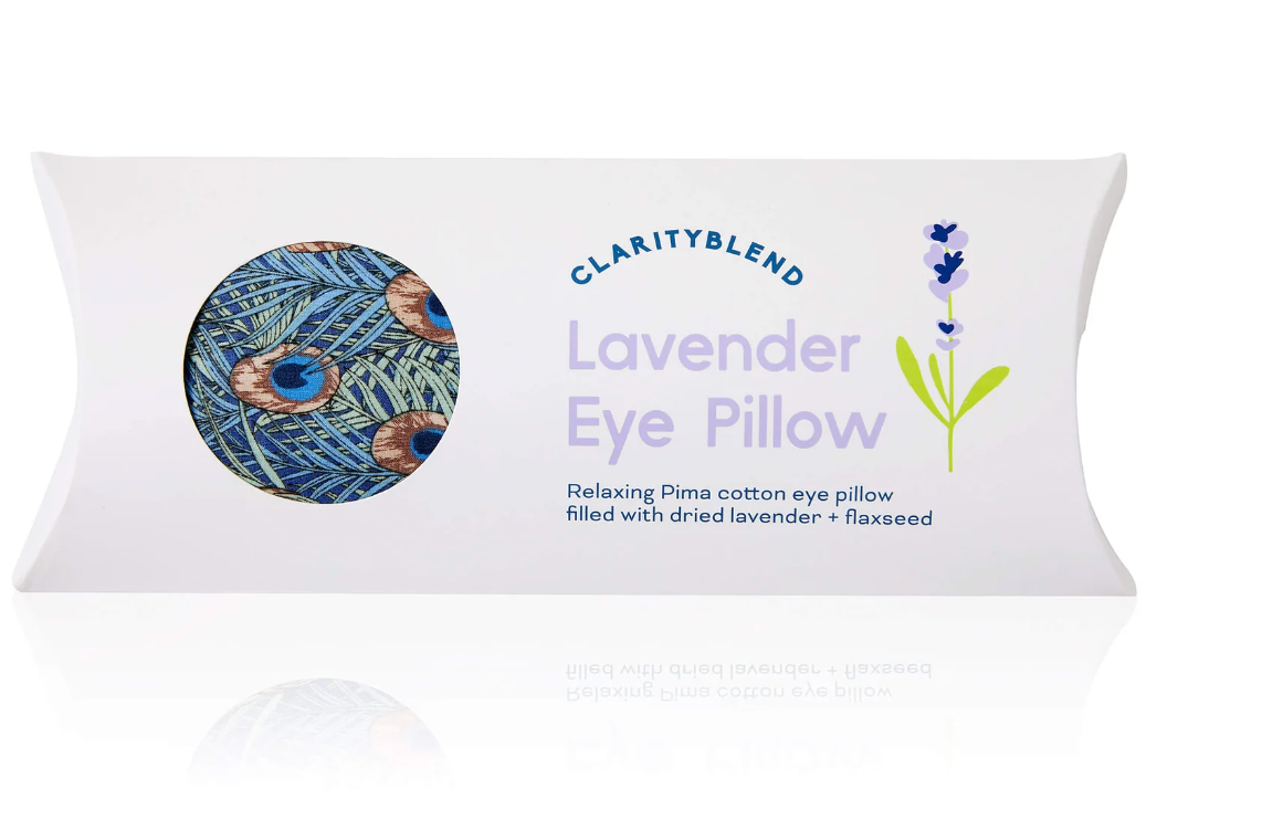 Relaxation Eye Pillow Peacock Feathers Pattern