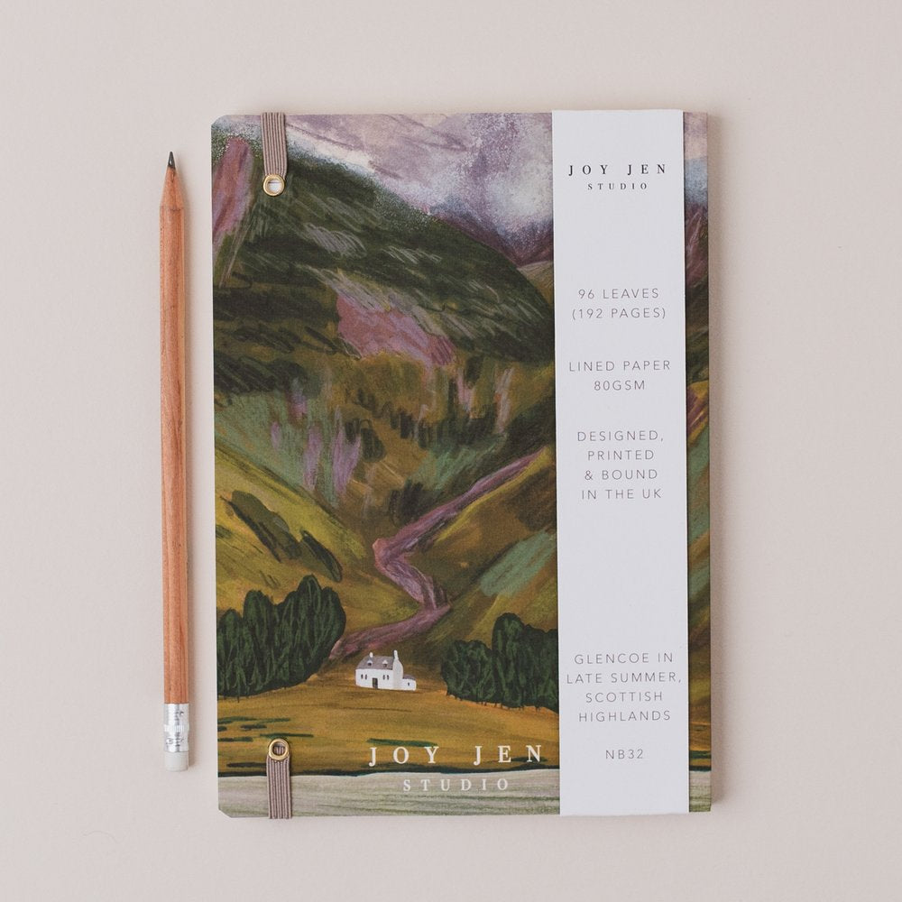 Glencoe In Late Summer, Scottish Highlands - A5 Notebook