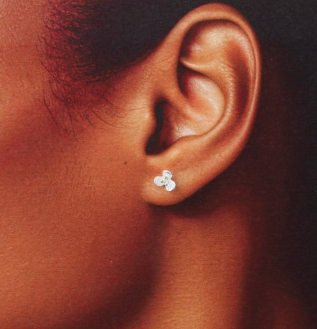 Live Life in Full Bloom Three Petals Flower Earrings