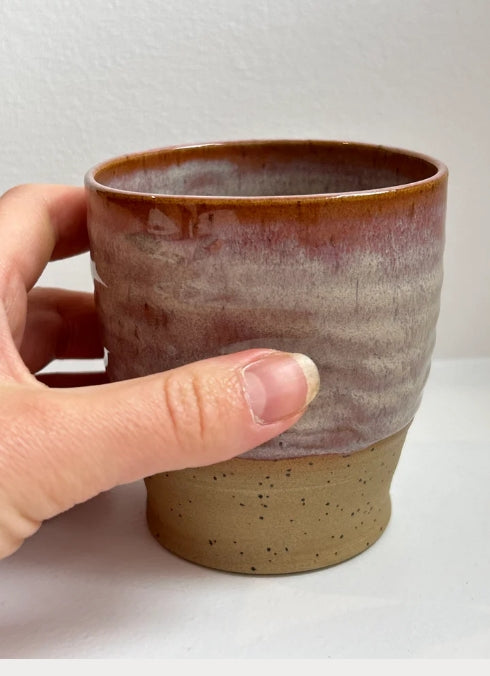 Speckled Plum Dimple Cup