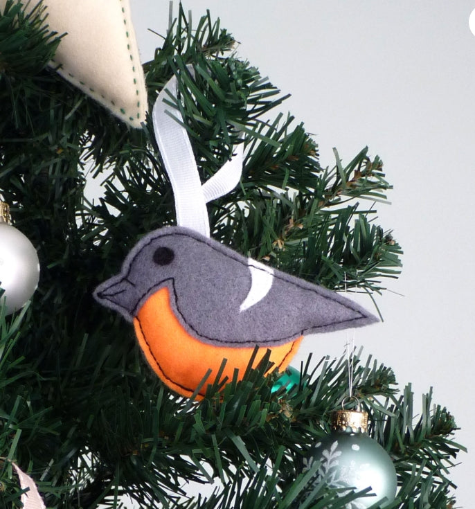 Benji the Bullfinch Felt Decoration