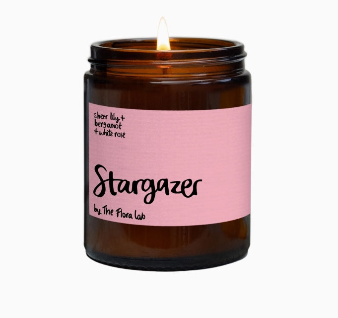 Stargazer Pink Floral Candle | Mother's Day Candle Gift