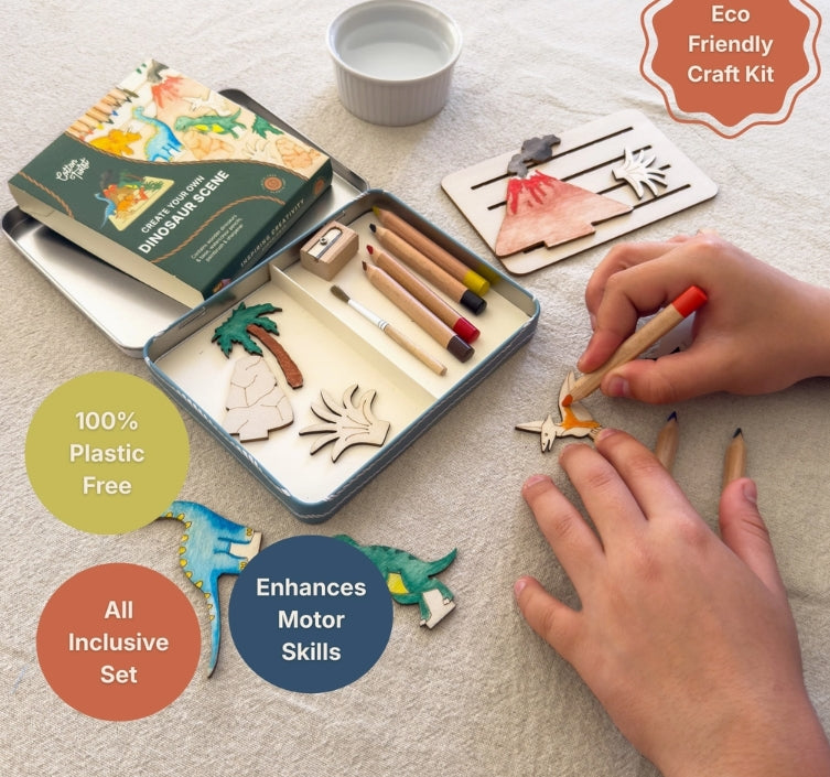 Create Your Own Dinosaur Scene - Diy Craft Kit For Kids