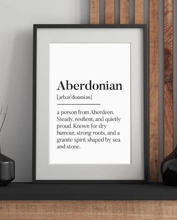 Aberdeen Aberdonian Unframed Print
