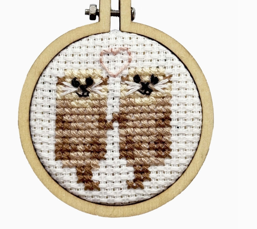 'you're Otterly Amazing!' Mini Matchbox Cross Stitch Kit