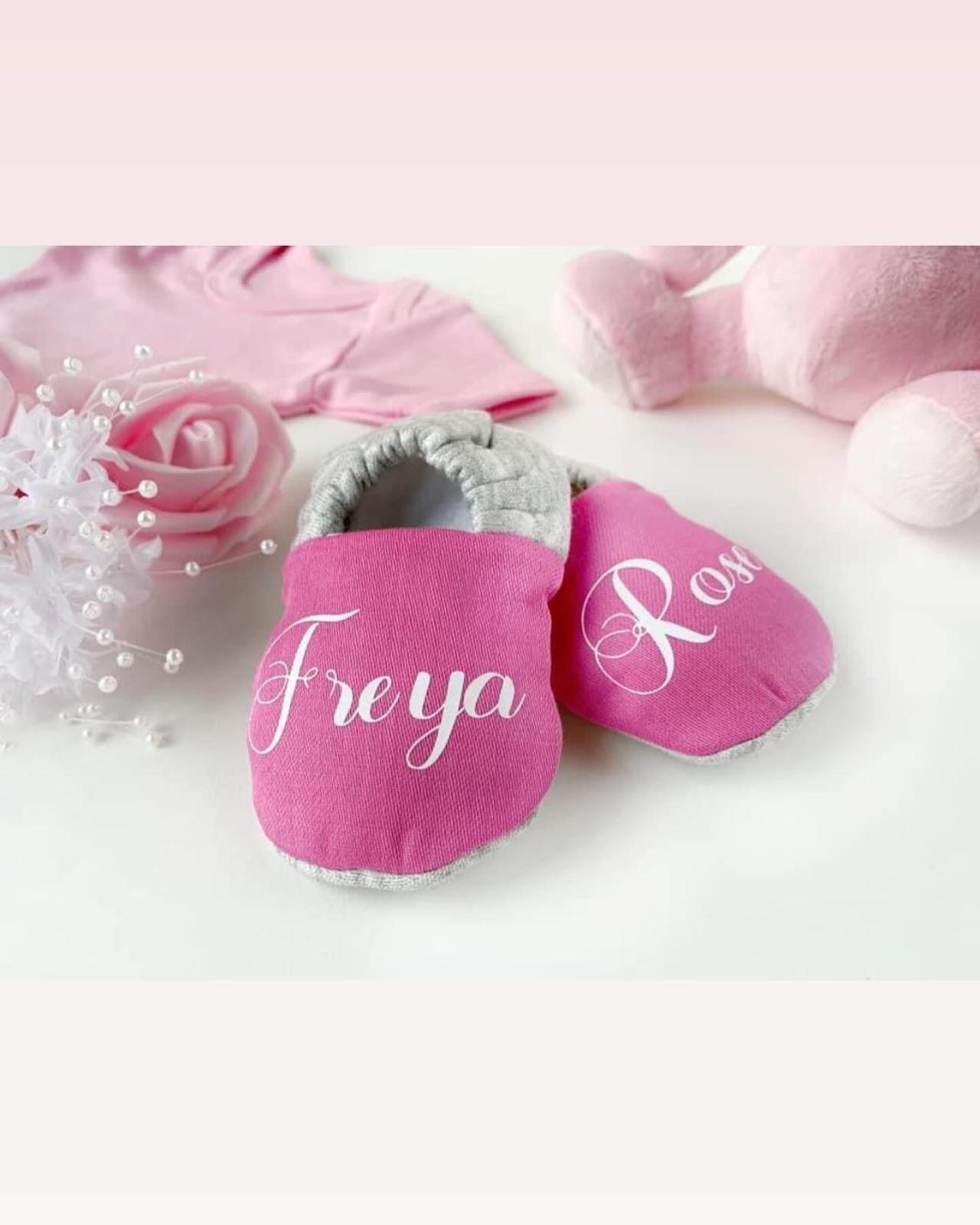 Personalised Baby Booties-Baby Girl