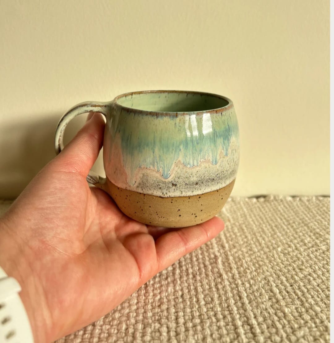 Sea Green Handmade Ceramic Mug