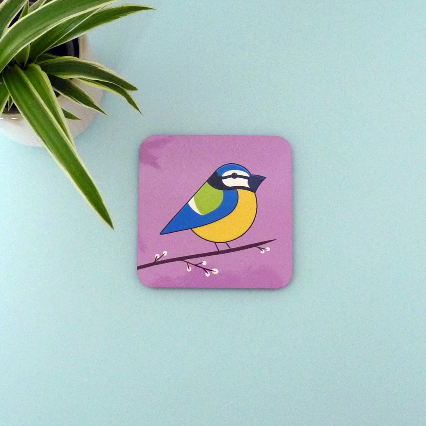 Betty the Blue Tit Coaster