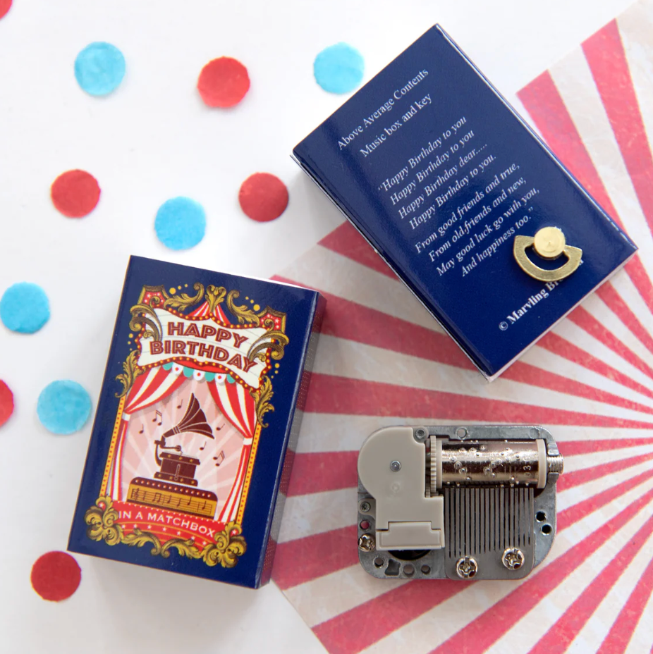 Happy Birthday Music Box Kit In A Matchbox
