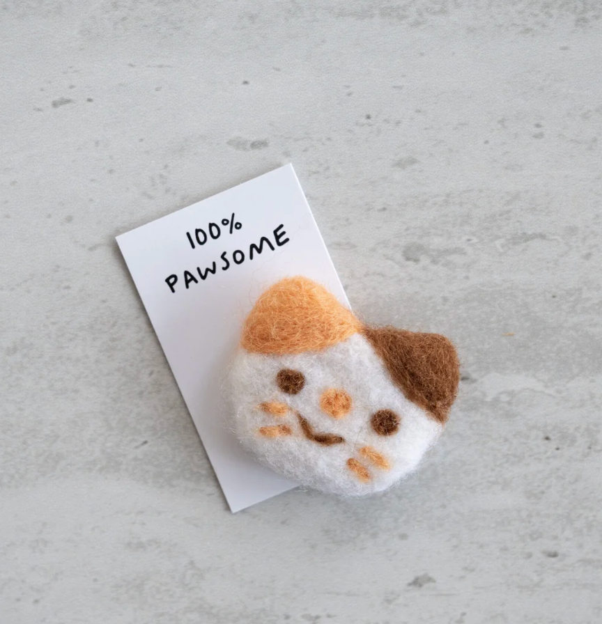 Pretty Much Purrfect Wool Felt Cat In A Matchbox
