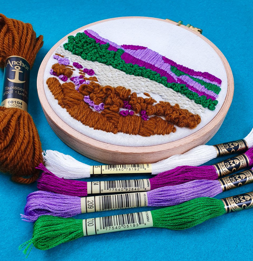 Loch Fleet embroidery kit