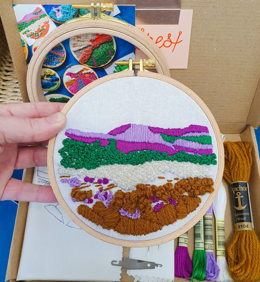 Loch Fleet embroidery kit