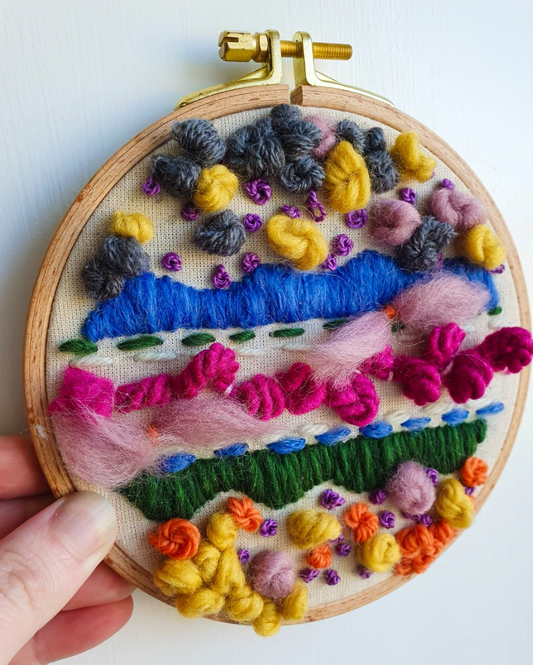 Abstract embroidery kit - Sampler #1