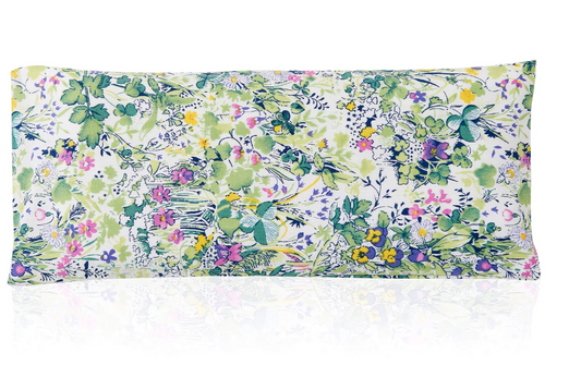 Relaxation Eye Pillow Green Garden Pattern
