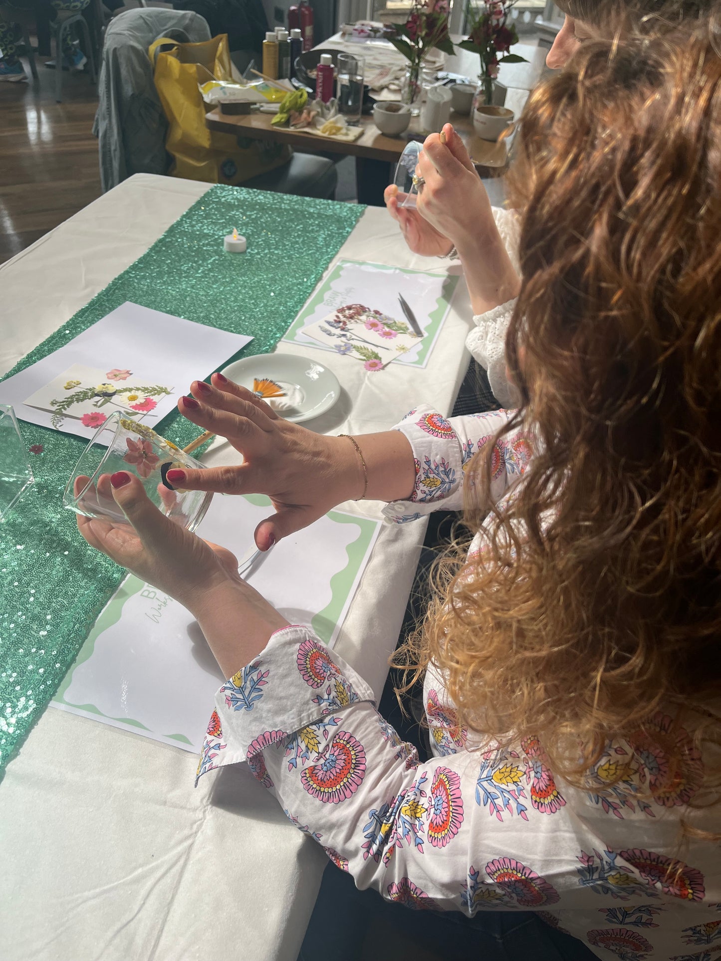 Design a Candle Holder with Pressed Flowers