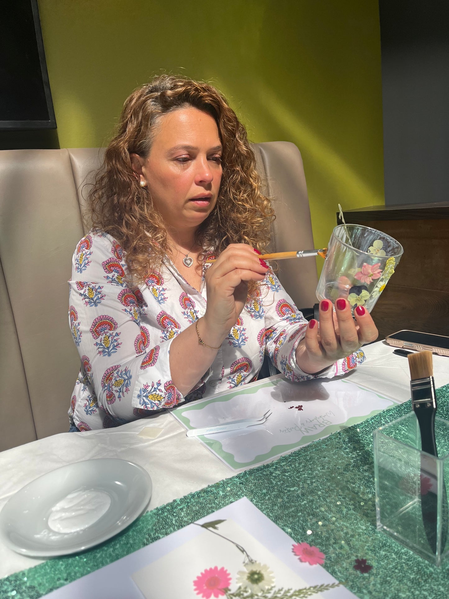Design a Candle Holder with Pressed Flowers