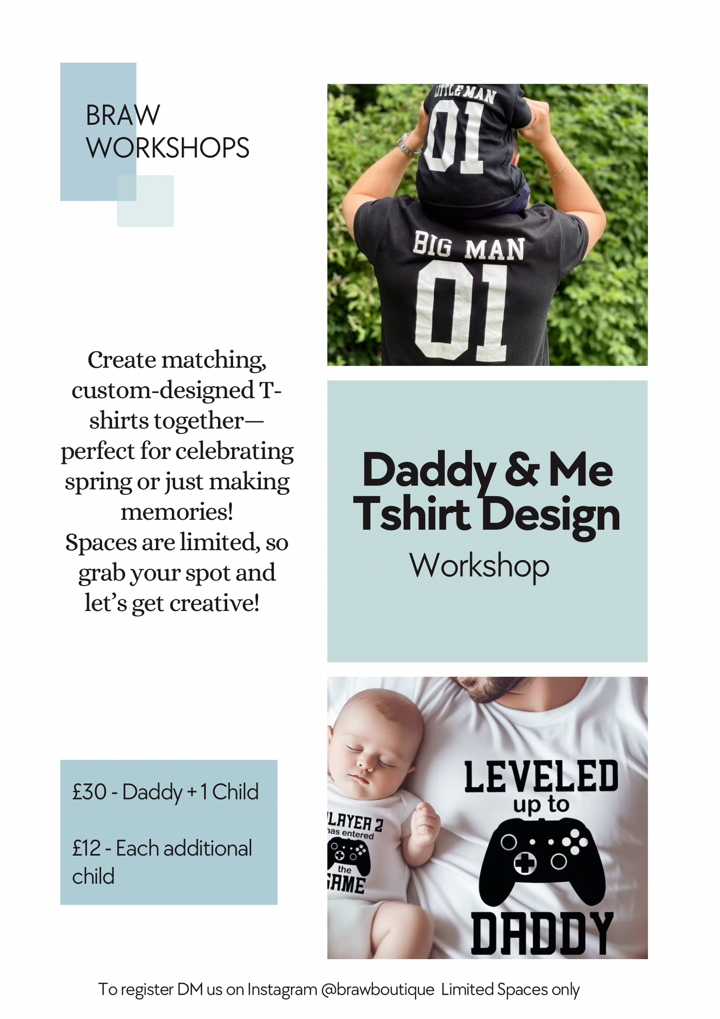 Daddy & Me T-shirt Design Workshop