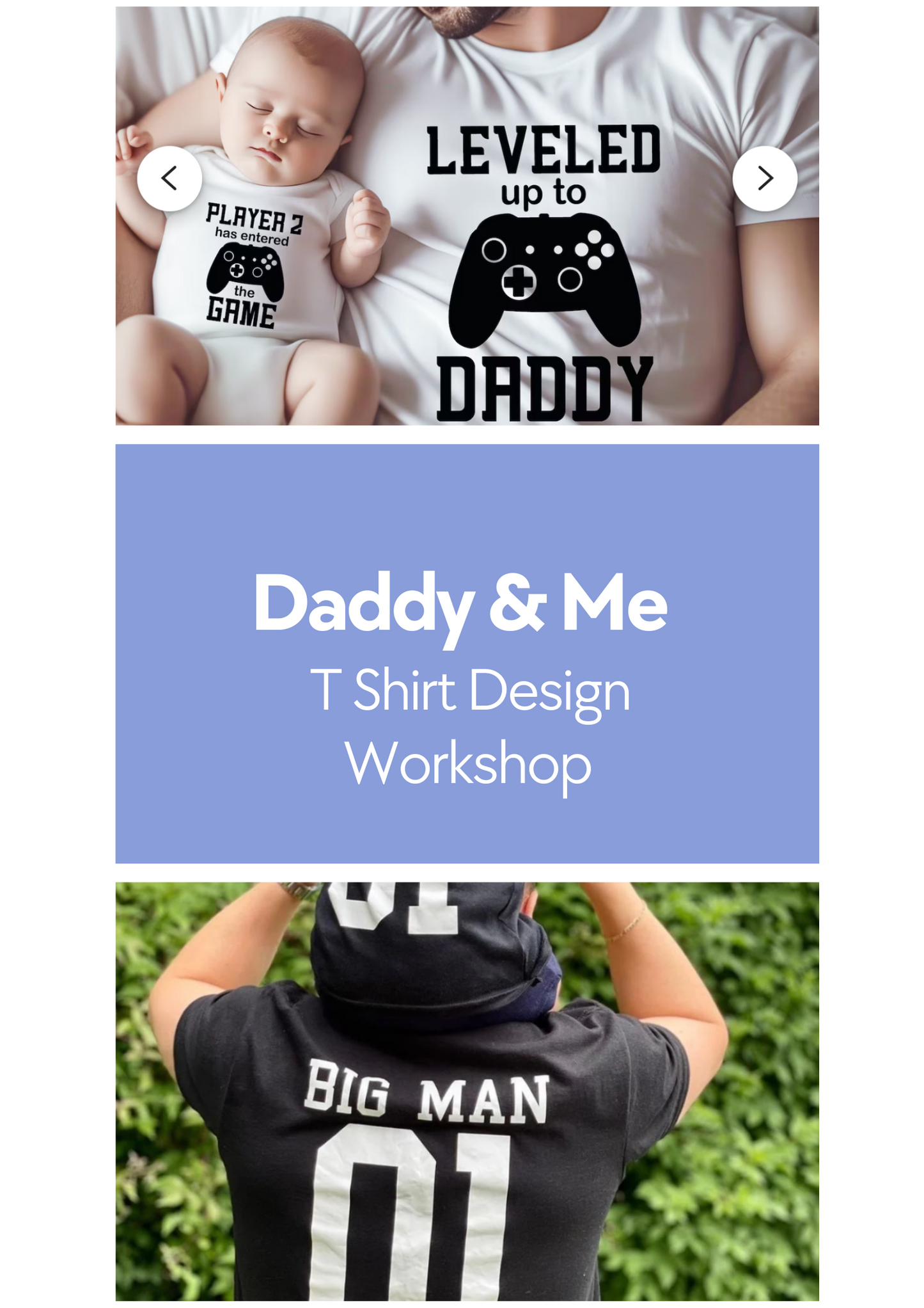 Daddy & Me T-shirt Design Workshop