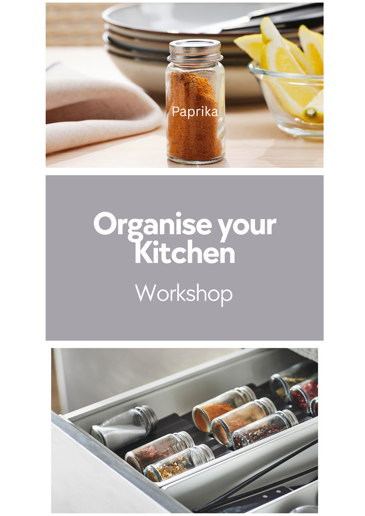 Organise your kitchen - Spice Jars