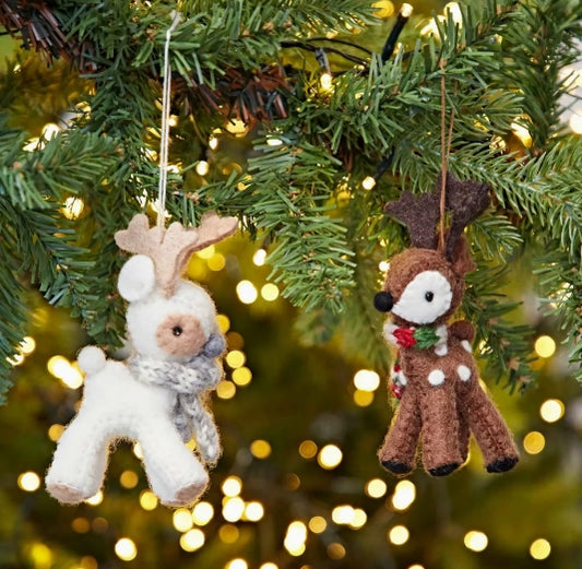 Felt Reindeer Christmas Decoration
