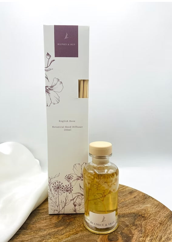 English Rose Botanical Reed Diffuser