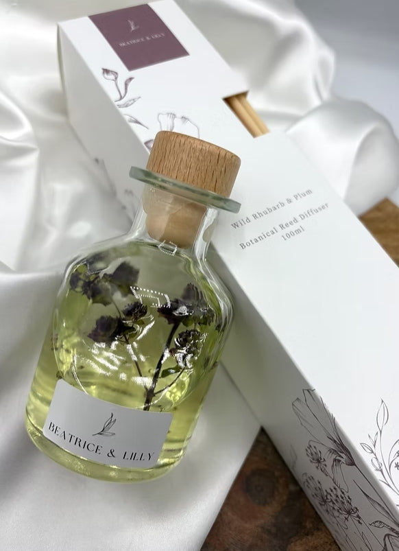 Wild Rhubarb & Plum Botanical Reed Diffuser