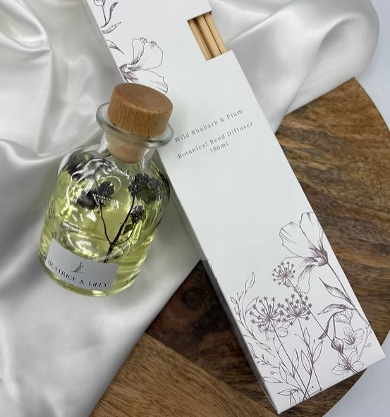 Wild Rhubarb & Plum Botanical Reed Diffuser