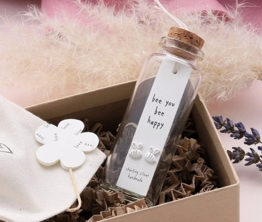 Earrings in A Message Bottle 'bee You'