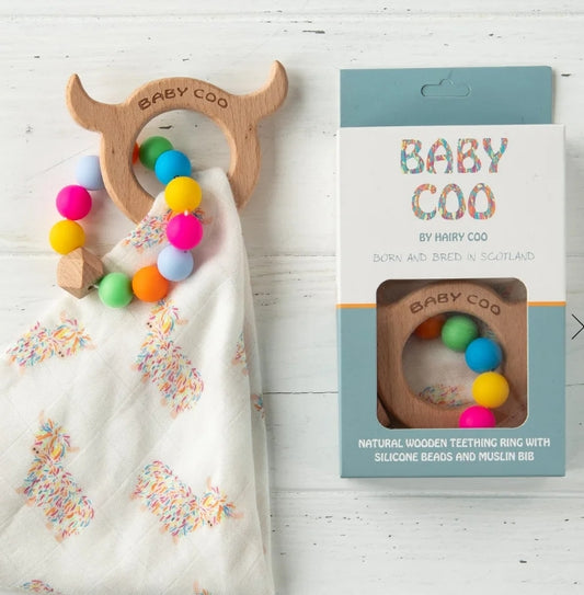 Baby Coo - Highland Cow Teething Set