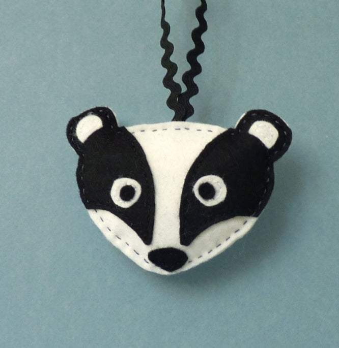 Brian the Badger Felt Decoration