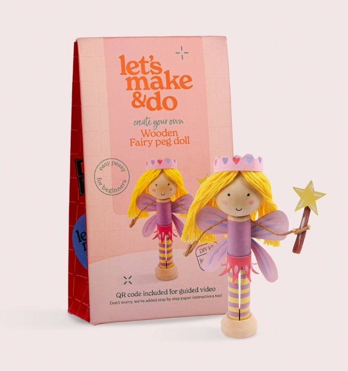 Create Your Own Fairy Wooden Peg Doll Kit