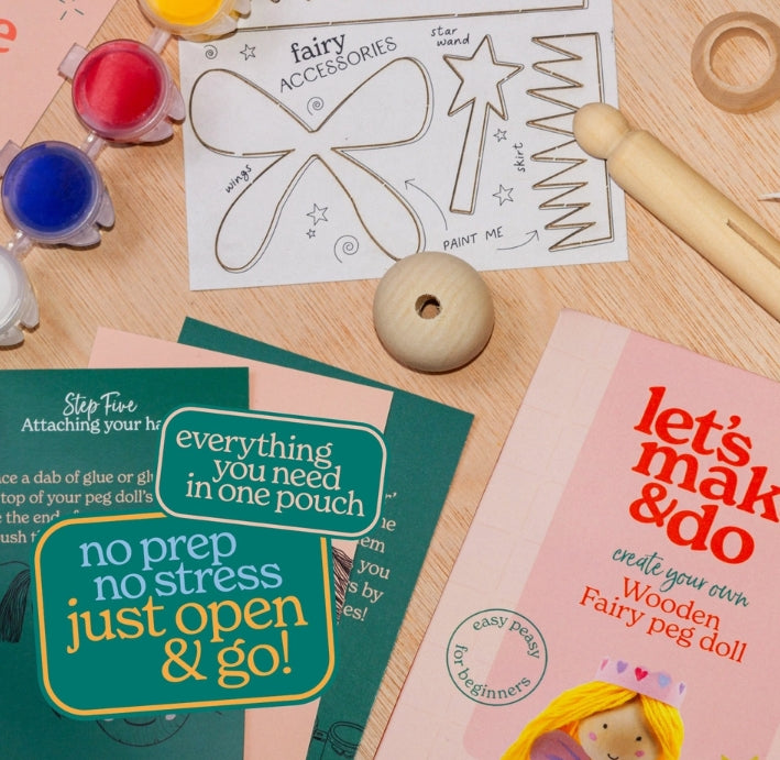 Create Your Own Fairy Wooden Peg Doll Kit