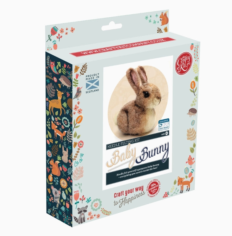 Baby Bunny Needle Felting Craft Kit