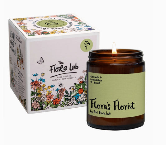 Flora's Florist Green Candle | Greenhouse Scent | Gift