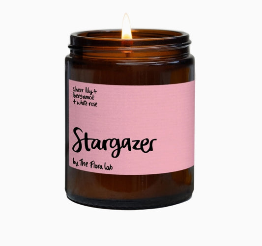 Stargazer Pink Floral Candle | Mother's Day Candle Gift