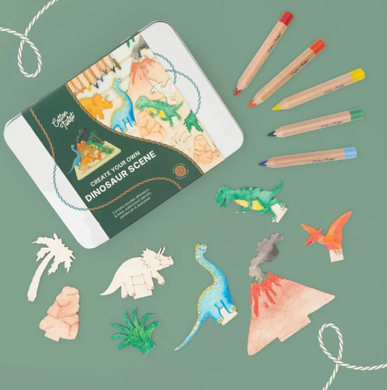 Create Your Own Dinosaur Scene - Diy Craft Kit For Kids