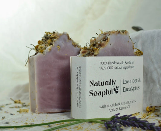 Lavender & Eucalyptus Soap Bar, Handmade Soap