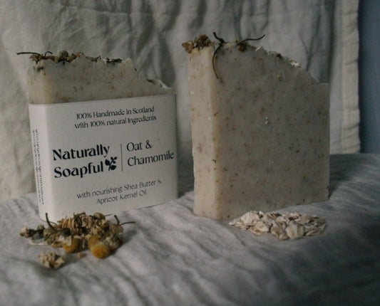 Oat & Chamomile Soap Bar, Handmade Soap, Apothecary Soap