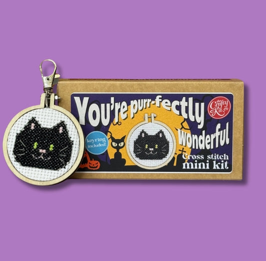 'you're Purr-Fect!' Mini Matchbox Cross Stitch Kit
