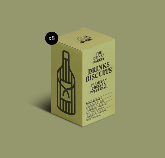Parmesan Cheese & Sweet Basil Drinks Biscuits