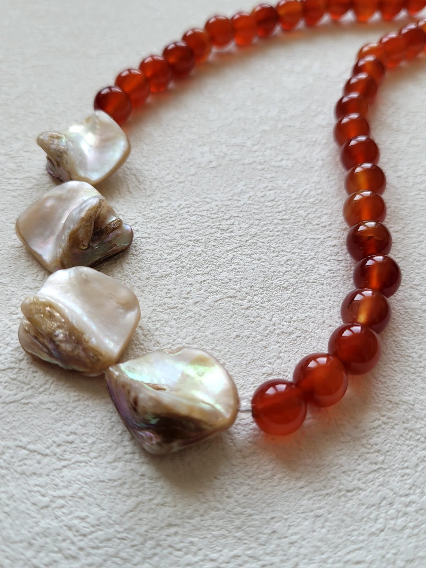 Red Agate Jewellery Set