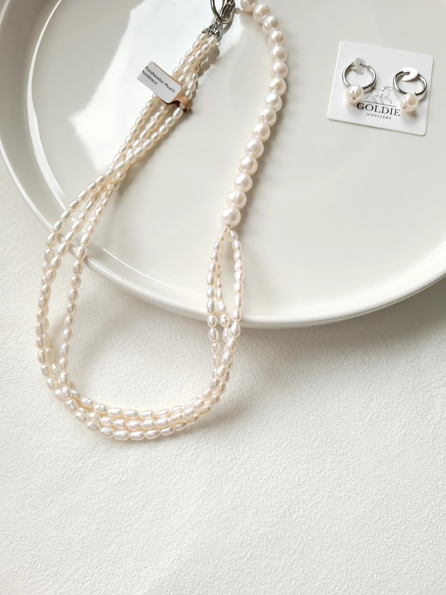Layered Freshwater Pearl Necklace – Elegant & Handcrafted