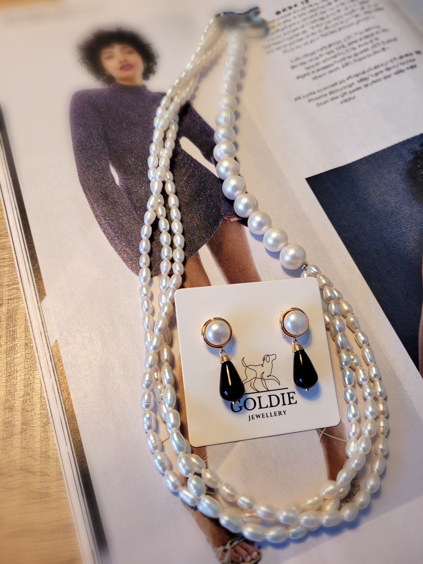 Layered Freshwater Pearl Necklace – Elegant & Handcrafted