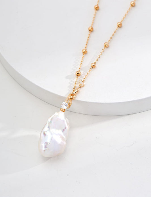 Golden Coast Baroque Pearl Necklace
