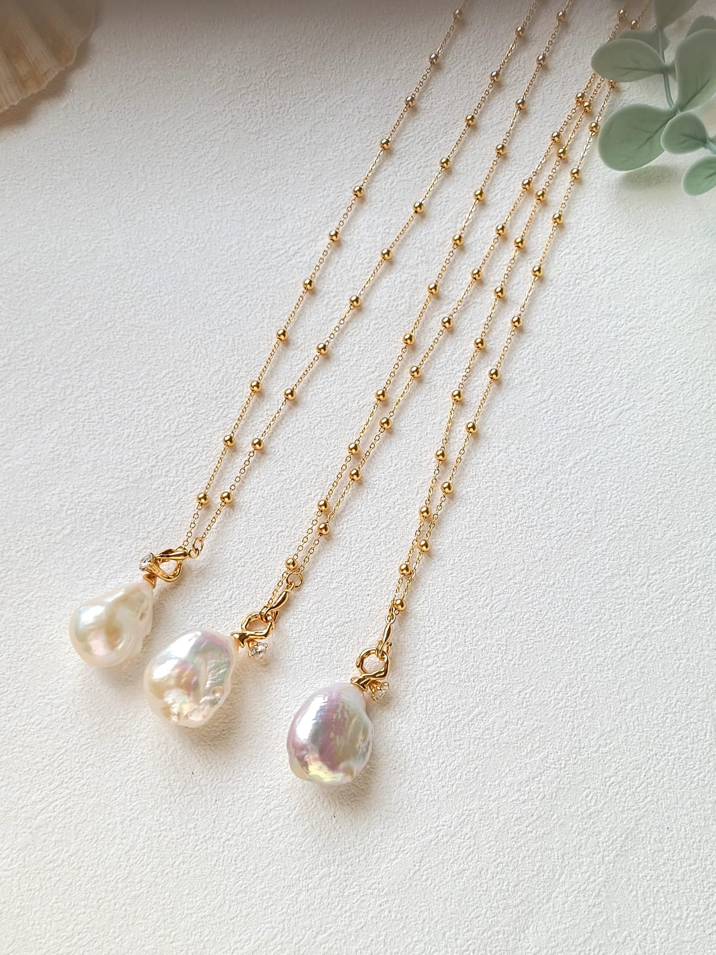 Golden Coast Baroque Pearl Necklace